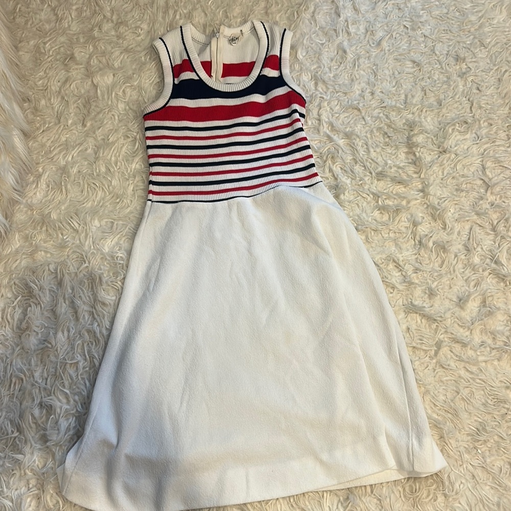 Red White and Blue Vintage Tennis Dress